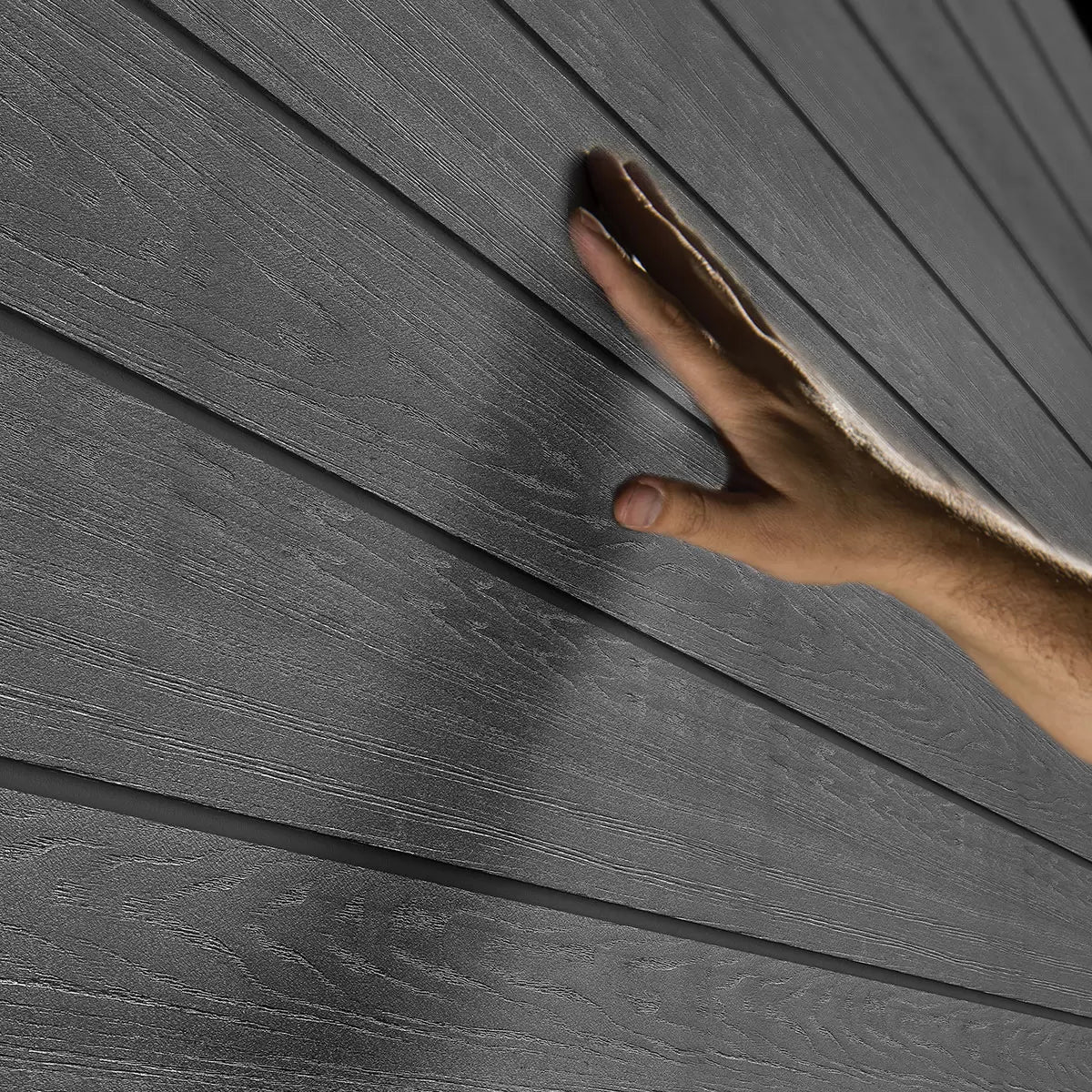 Keter 9×7.5 Newton Plus Side Entry Plastic Shed – Dark Grey
