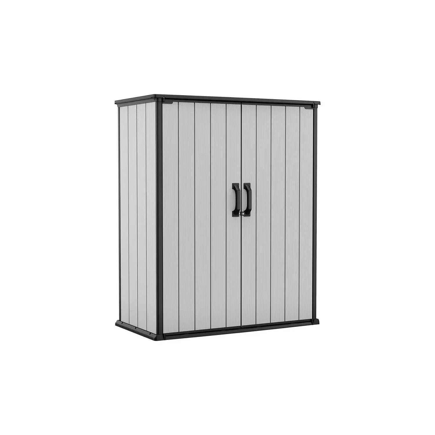 3423938_R_Z001A-2 Keter Premier 4 x 2 Tall Plastic Storage Unit - Image 1