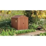 Keter 6×8 Darwin Heavy Duty Plastic Garden Shed – Brown - Image 3