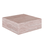 Cerazo Travertine Coffee Table, Red - Image 5