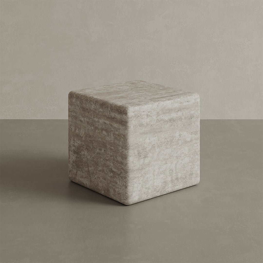 Cerazo-White-Travertine-28cm-Coffee-Table-img2 Cerazo Travertine Coffee Table, White - Image 1