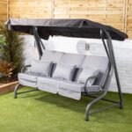 Alfresia Roma 3 Seater Garden Swing Seat | Luxury Cushions - Image 3
