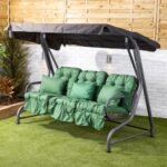 Alfresia Roma 3 Seater Garden Swing Seat | Classic Cushions - Image 5