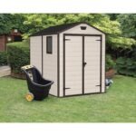 Keter 6x 8 Manor Plastic Garden Storage Shed – Beige - Image 3