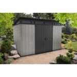 Keter 11x 7 Artisan Heavy Duty Plastic Pent Shed – Grey - Image 2