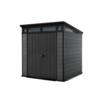 Keter 7x 7 Cortina Heavy Duty Plastic Pent Shed – Dark Grey