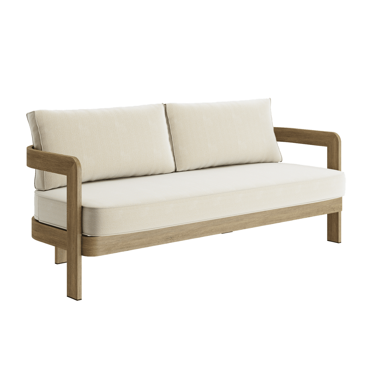 N3-OAK-PEARL-HERRINGBONE-SOFA N3 Oak Three Seater Sofa Pearl Herringbone - Image 1