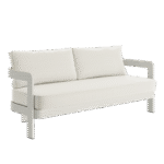N3 Stone Three Seater Sofa Cirrus Textured Weave