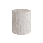 Porto Travertine Side Table, White - Image 2