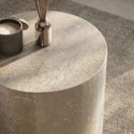Porto Travertine Side Table, White - Image 5