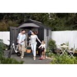 Keter 7.5×9 Premier Heavy Duty Plastic Shed – Grey - Image 3