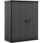 Keter 4×2 Cortina Alto Heavy Duty Vertical Plastic Garden Shed with Shelves