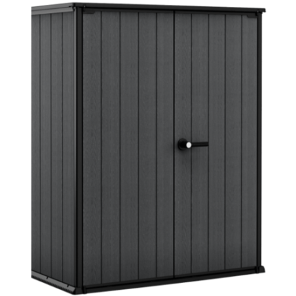 Keter 4×2 Cortina Alto Heavy Duty Vertical Plastic Garden Shed with Shelves