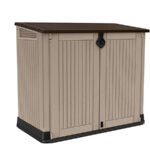 Keter Store It Out Midi Beige & brown 880L Garden storage box