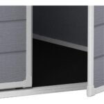 Keter 6 x 6 Manor Plastic Pent Garden Storage Shed – Grey - Image 9